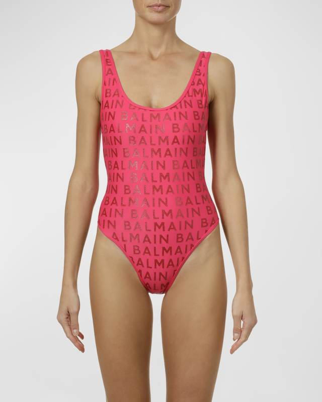 Logo-Print One-Piece Swimsuit